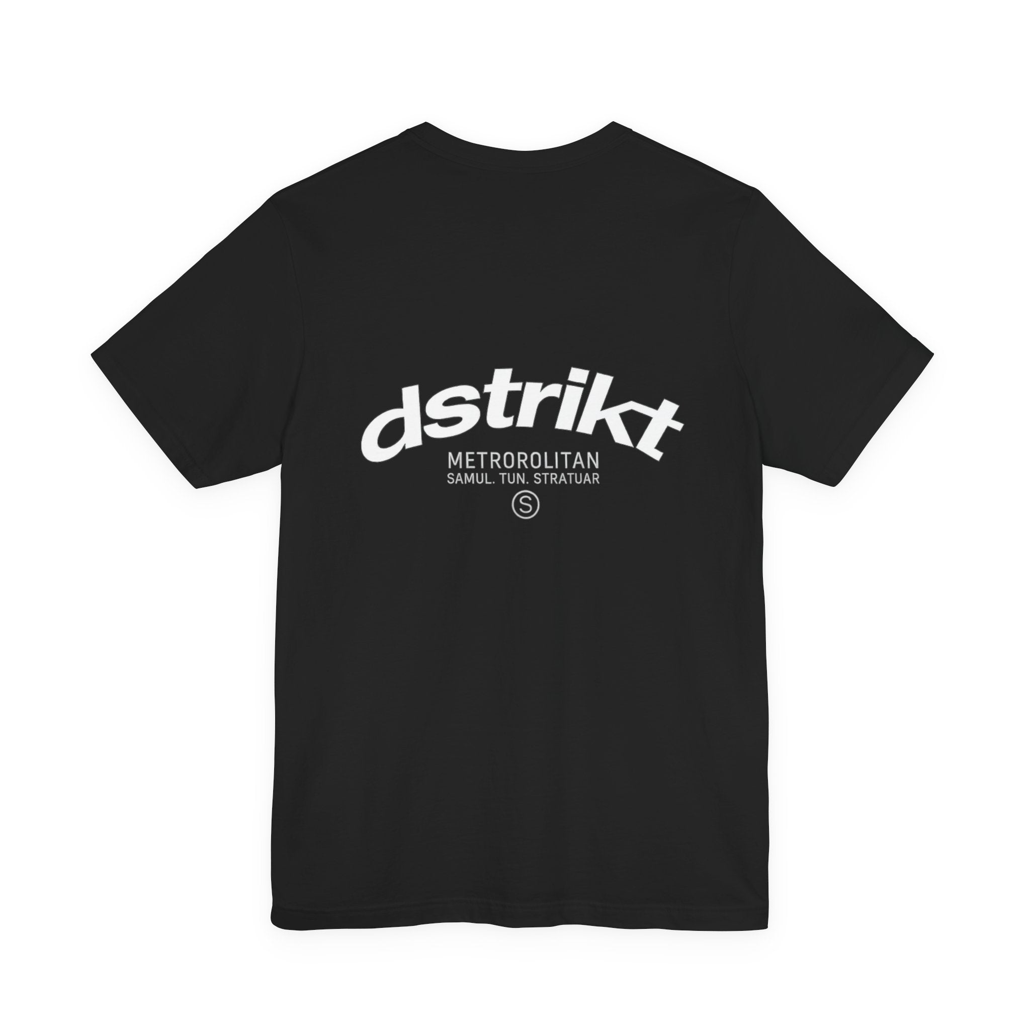Camiseta Dstrikt negra — Minimal Streetwear Graphic T-Shirt