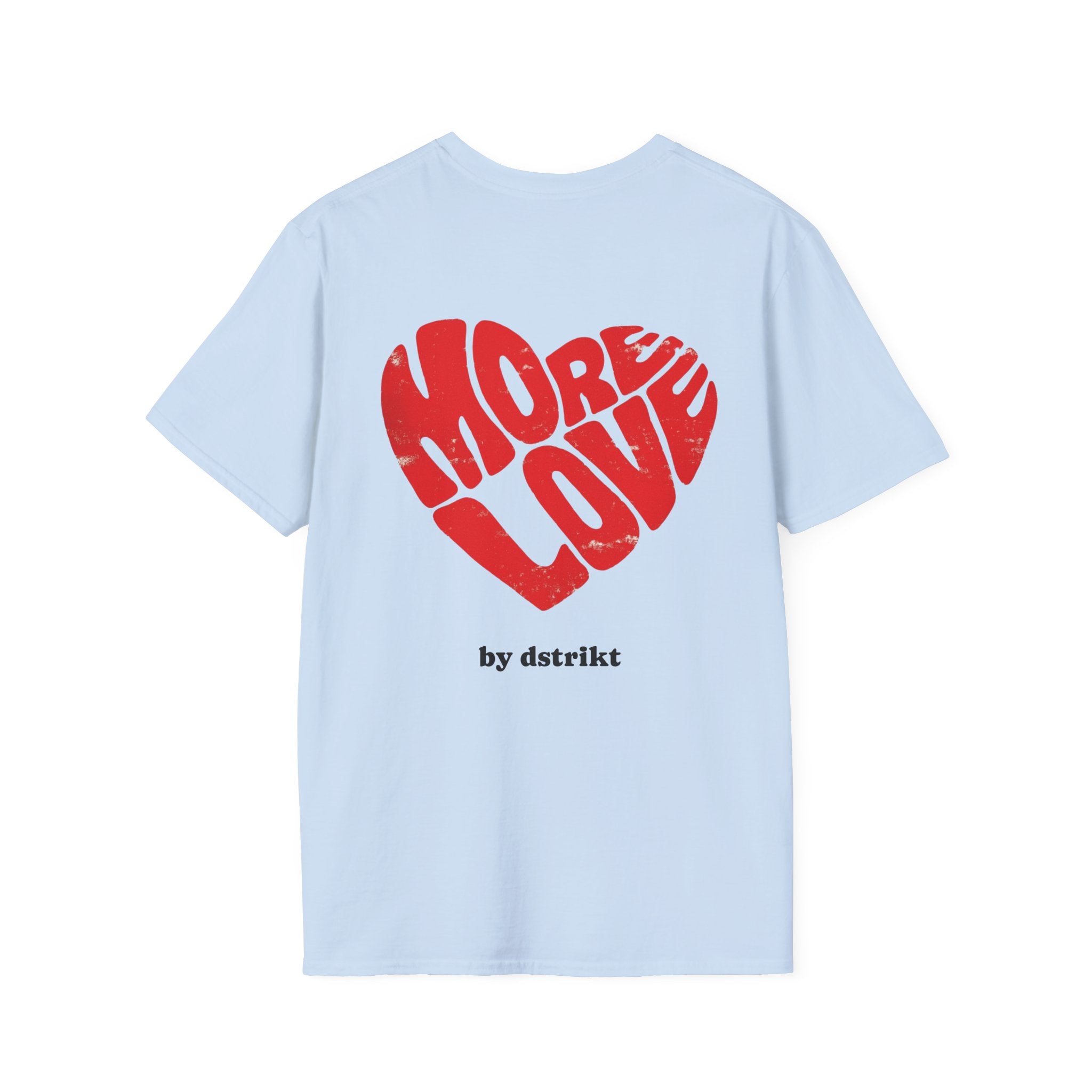 Camiseta Dstrikt More Love— 'More Love' Red Heart Graphic by DSTRIKT