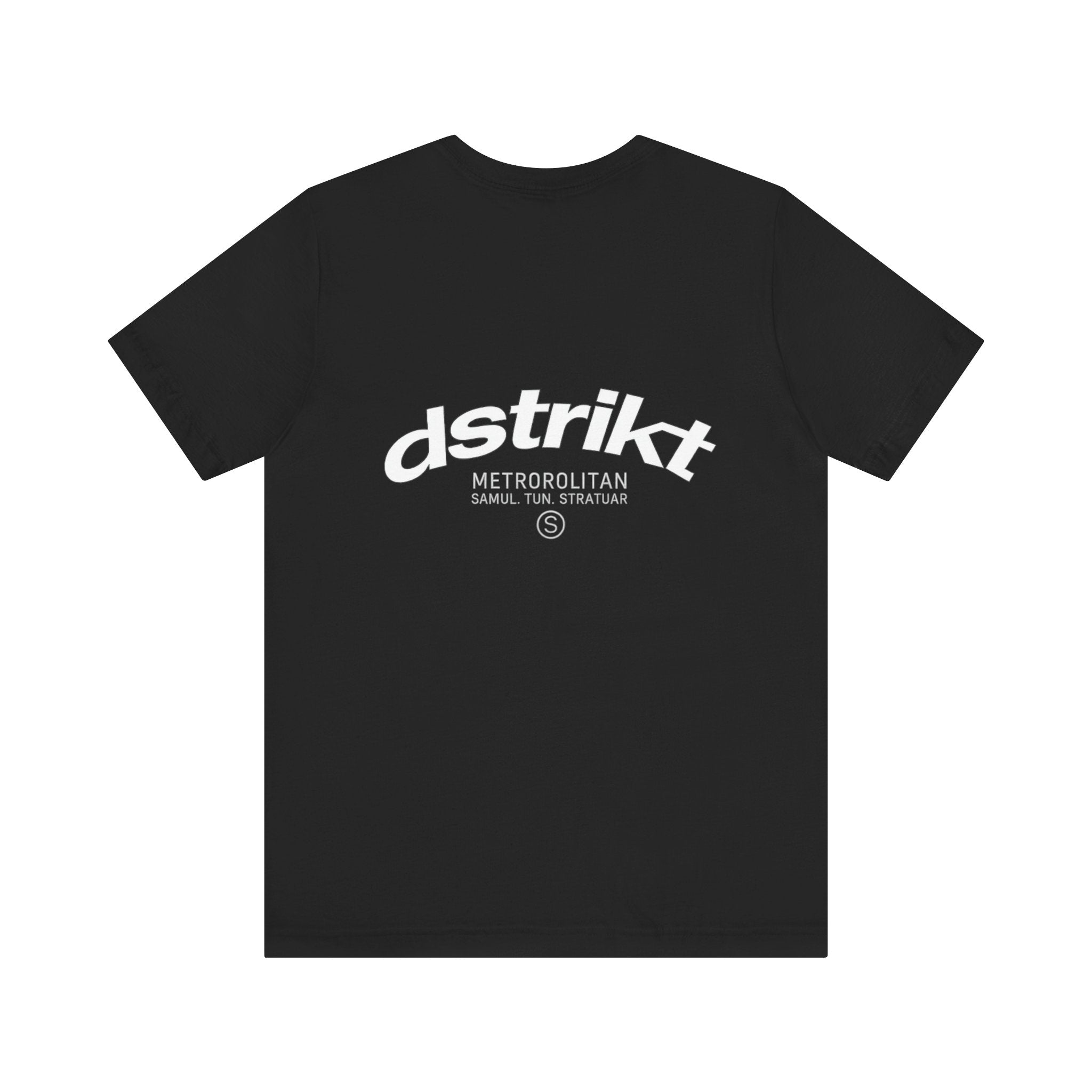 Camiseta Dstrikt negra — Minimal Streetwear Graphic T-Shirt