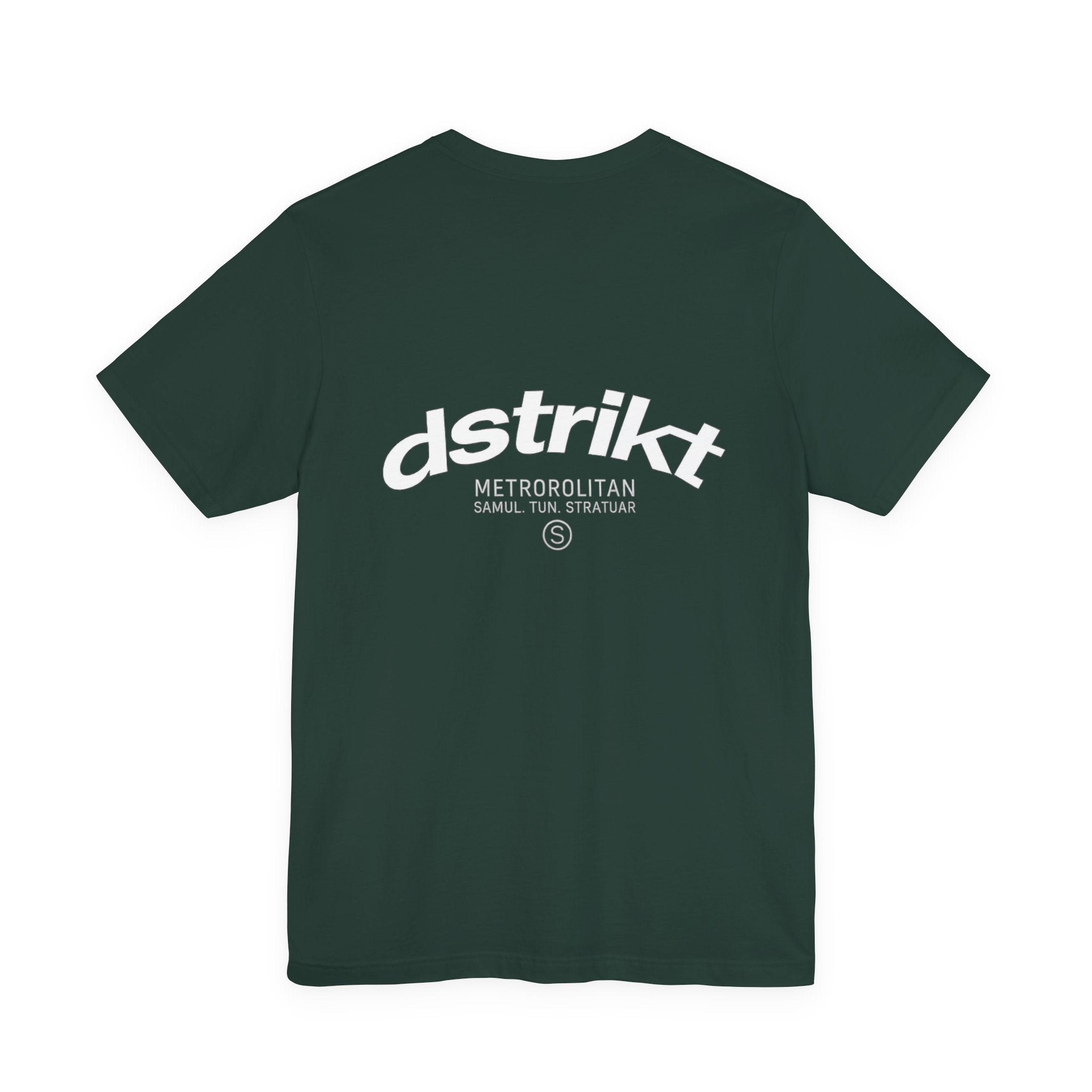 Camiseta Dstrikt negra — Minimal Streetwear Graphic T-Shirt