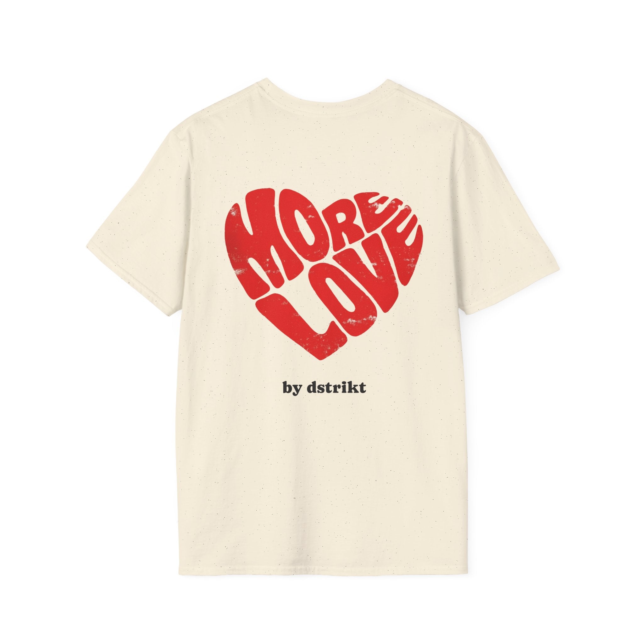 Camiseta Dstrikt More Love— 'More Love' Red Heart Graphic by DSTRIKT